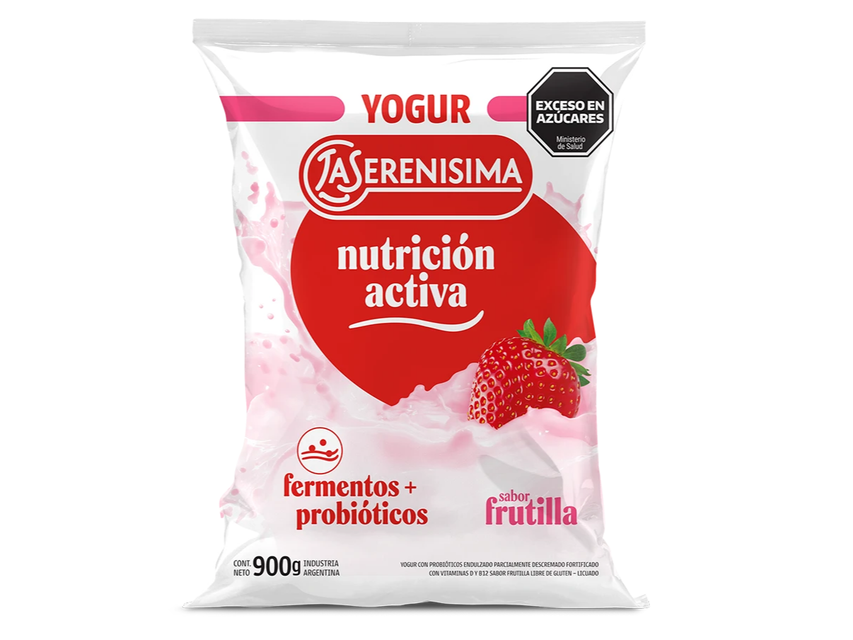 Yogur La Serenisima Frutilla Bebible 900ml