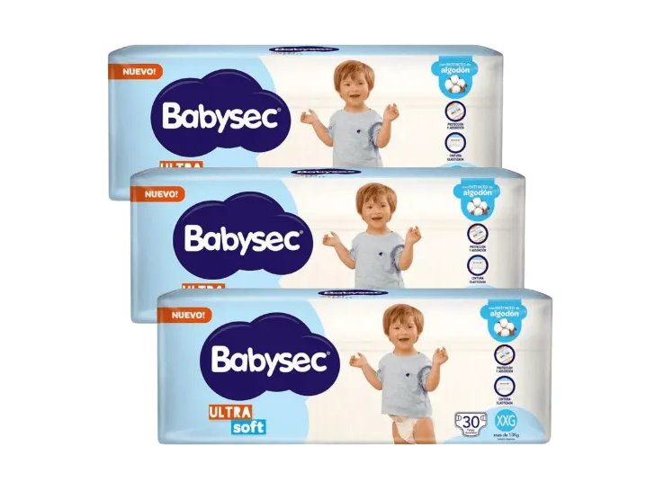 Pañal Xxg Babysec X 30 Unidades