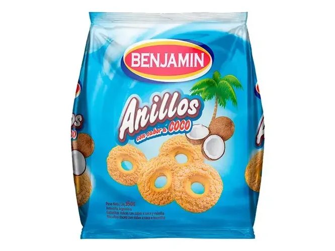 Anillos Sabor Coco Benjamin 160g