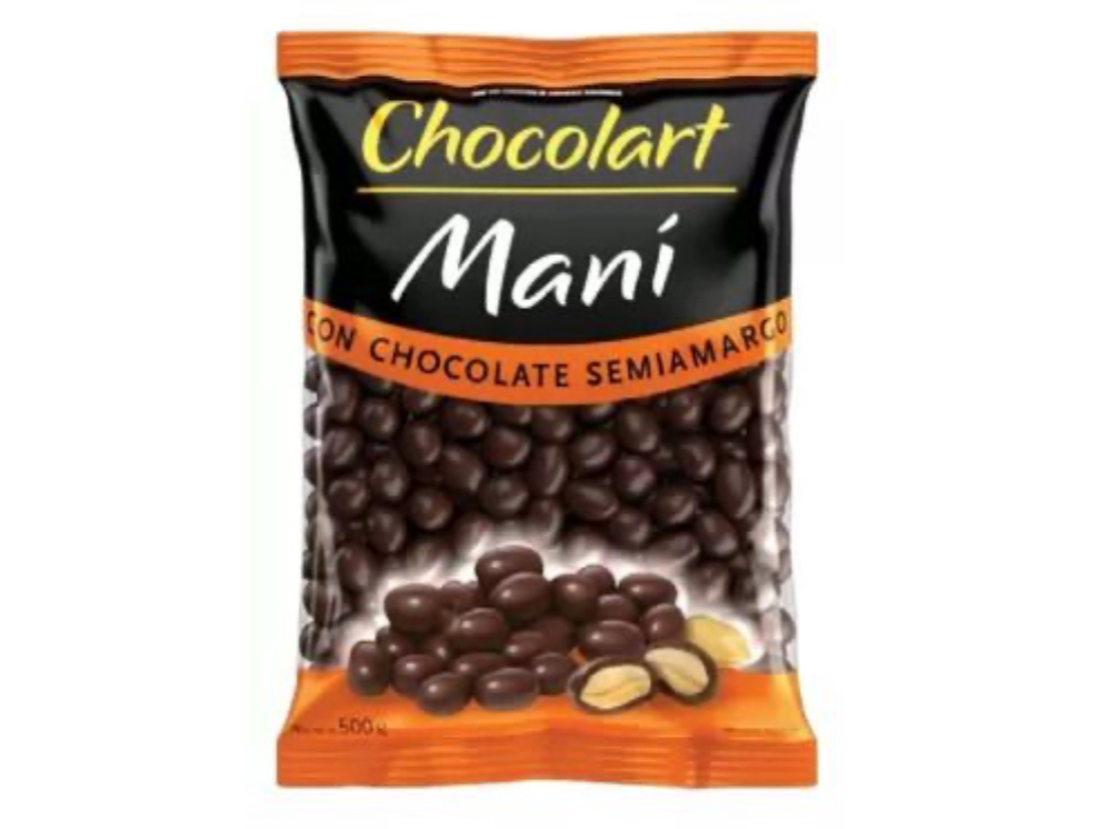 Mani con chocolate semiamargo chocolart 500gr