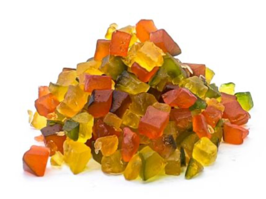 Fruta abrillantada/ disecada