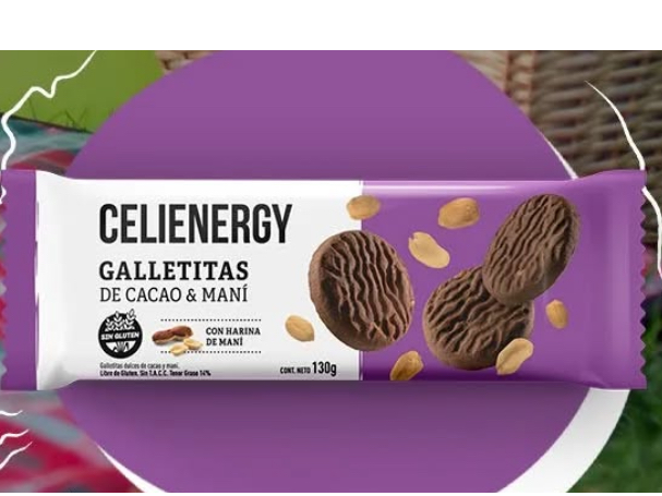 Galletitas harina de mani Celienergy