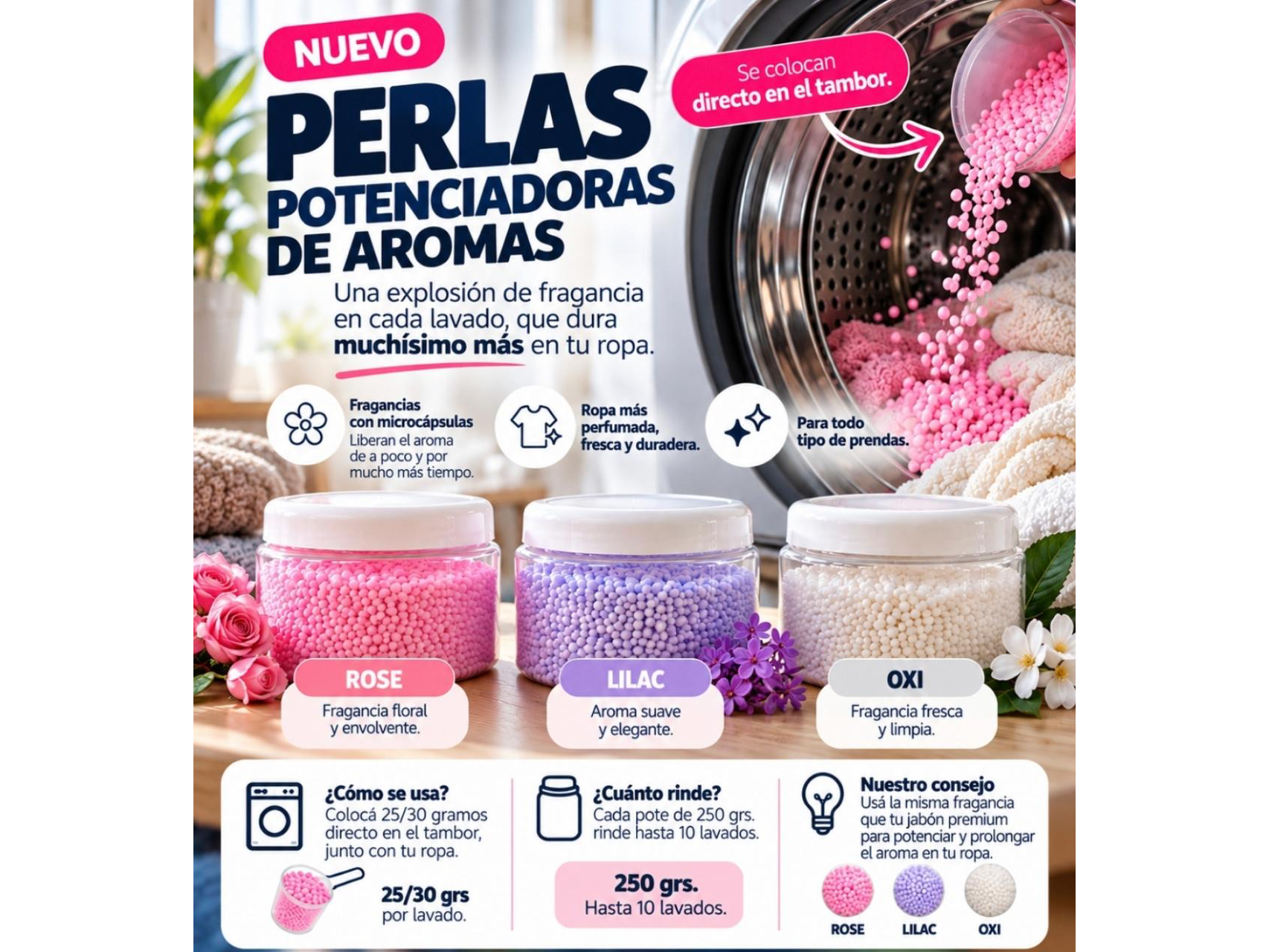 Perlas potenciadoras de aroma 250gr