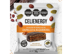 Caja de alfajores x 12 unidades de harina de semilla de zapallo y algarroba Celienergy