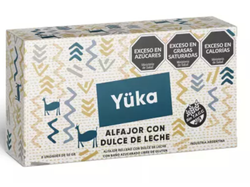 Caja alfajor yuka x 6 dulce de leche