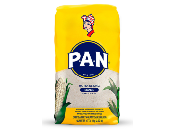 Harina de maiz para arepa 1 kilo marca: PAN