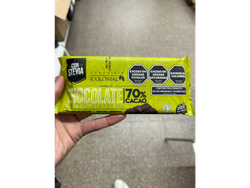 Chocolate 70% con stevia