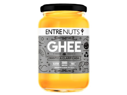Ghee Manteca clarificada x 300gr. Sin tacc. Entrenuts