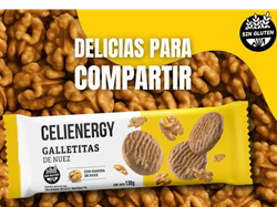Galletitas Celienergy harina de nuez