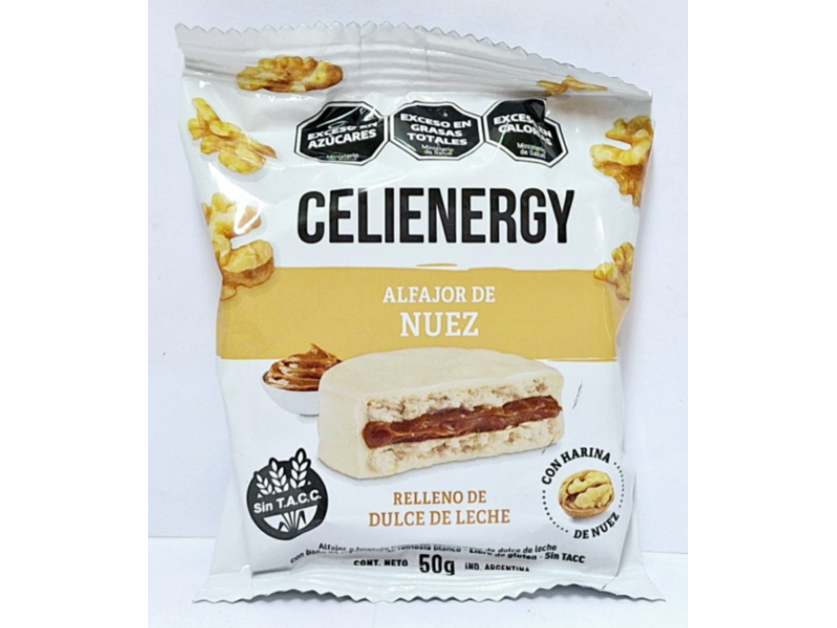 Caja de alfajores x 12 unidades de harina de nuez Celienergy