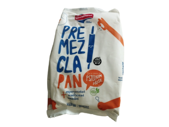 Premezcla pan. Sin Tacc. con psyllium x 450 gr. Dicomere