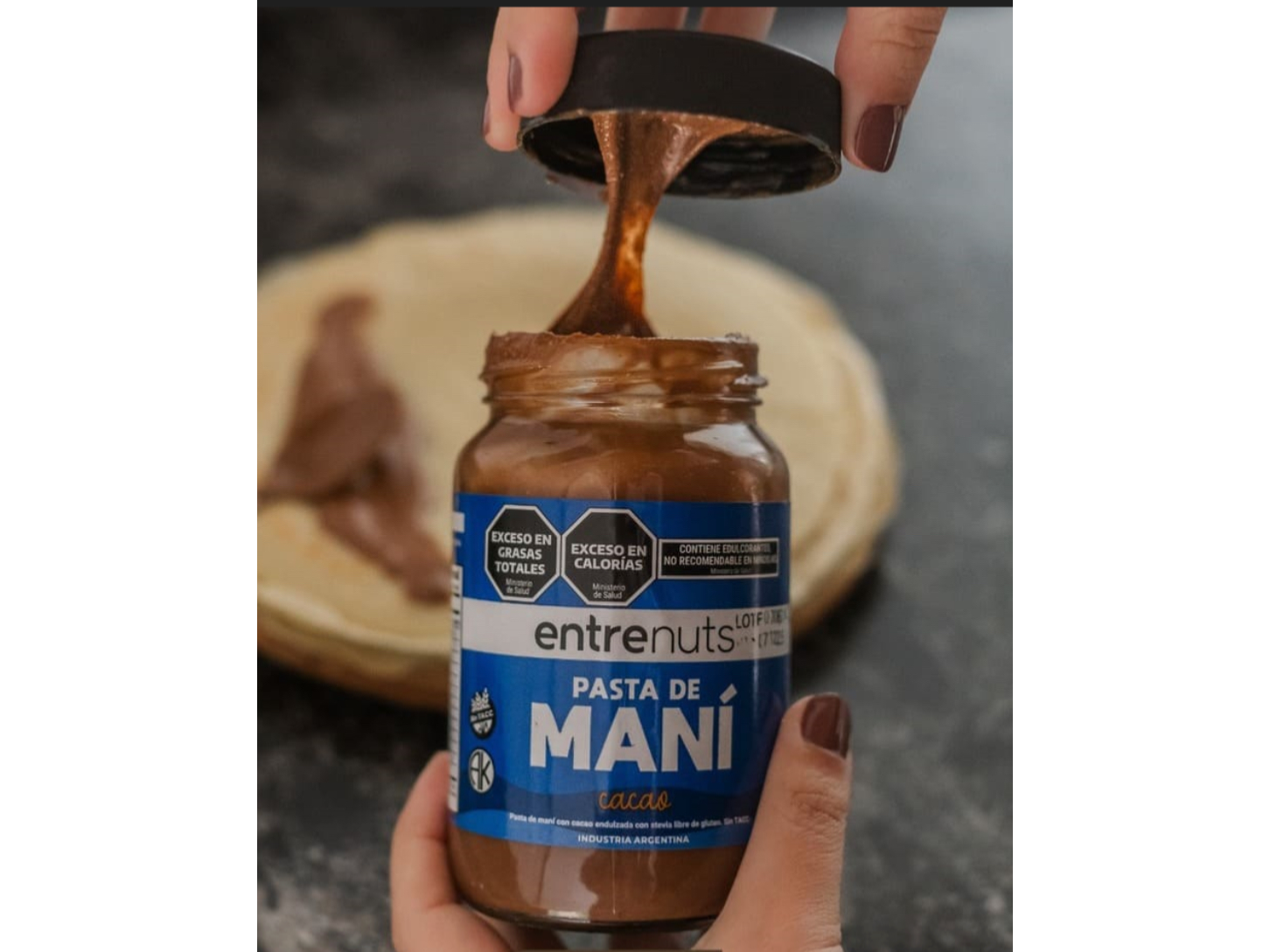 Pasta de maní con cacao 380gr