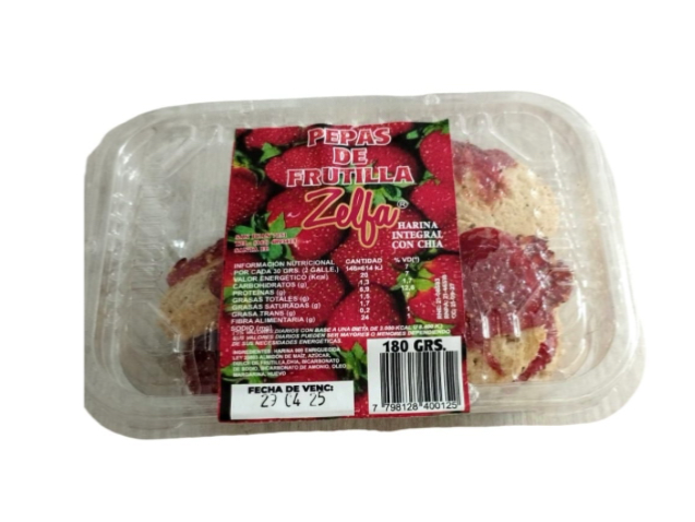 PEPAS INTEGRALES CON CHIA  x 180 gr Zelfa