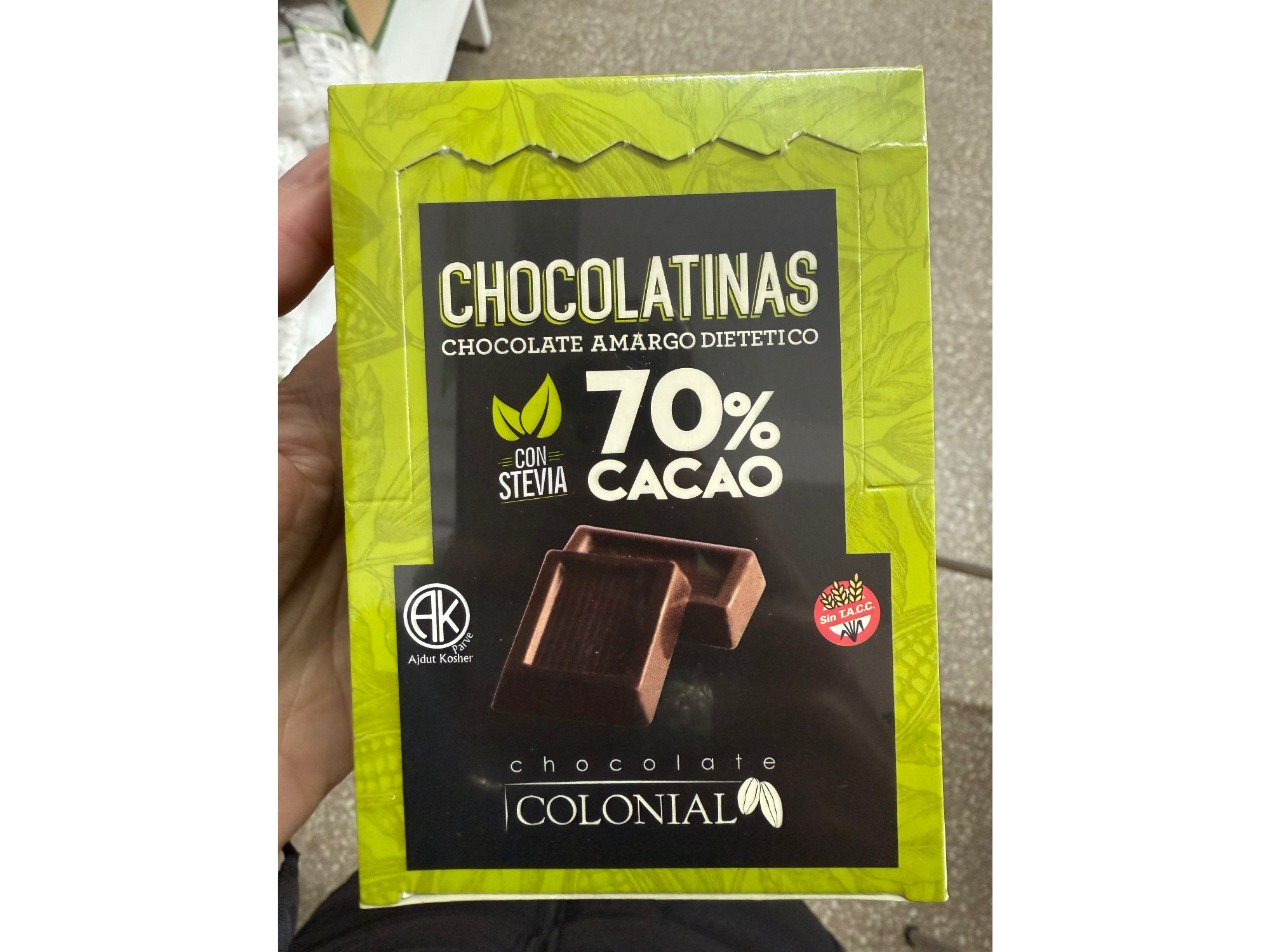 Chocolatinas 70% 50 unid