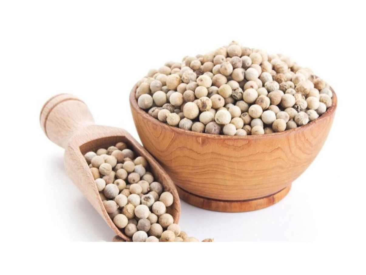 Pimienta blanca en grano