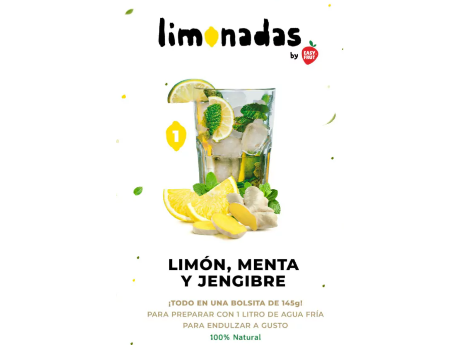 LIMONADA MENTA Y JENGIBRE 150 gr x 15 uni
