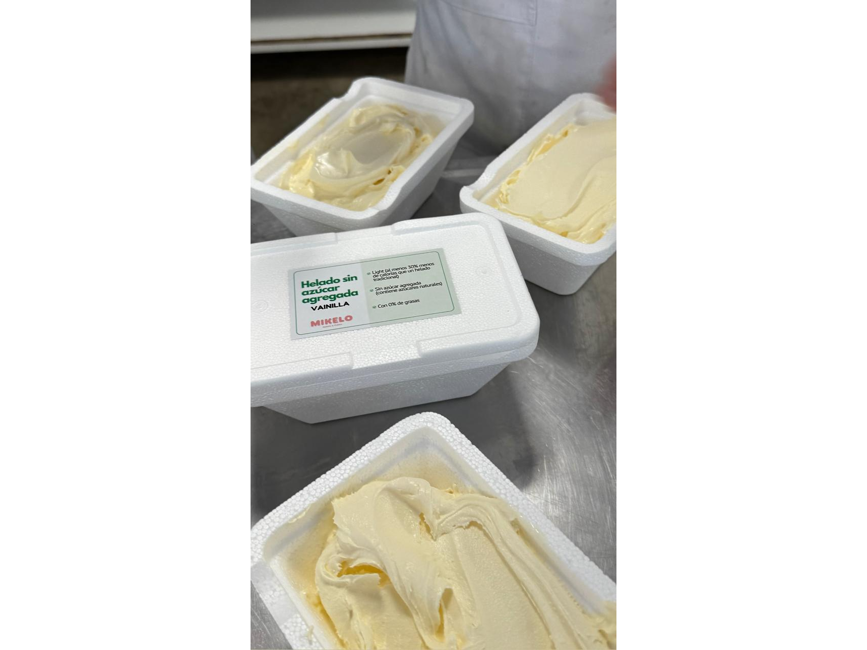 Helado Light sin azucar agregada