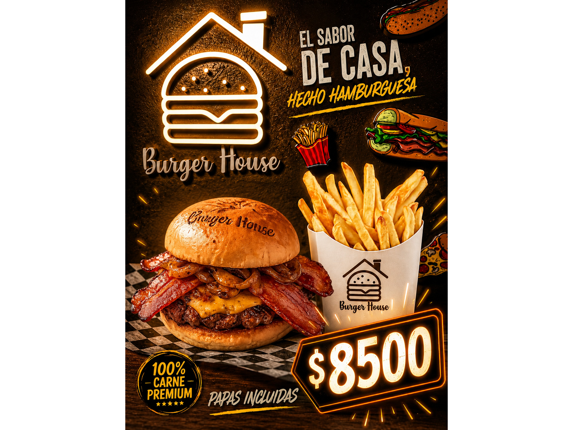 Burger BBQ Bacon Smash