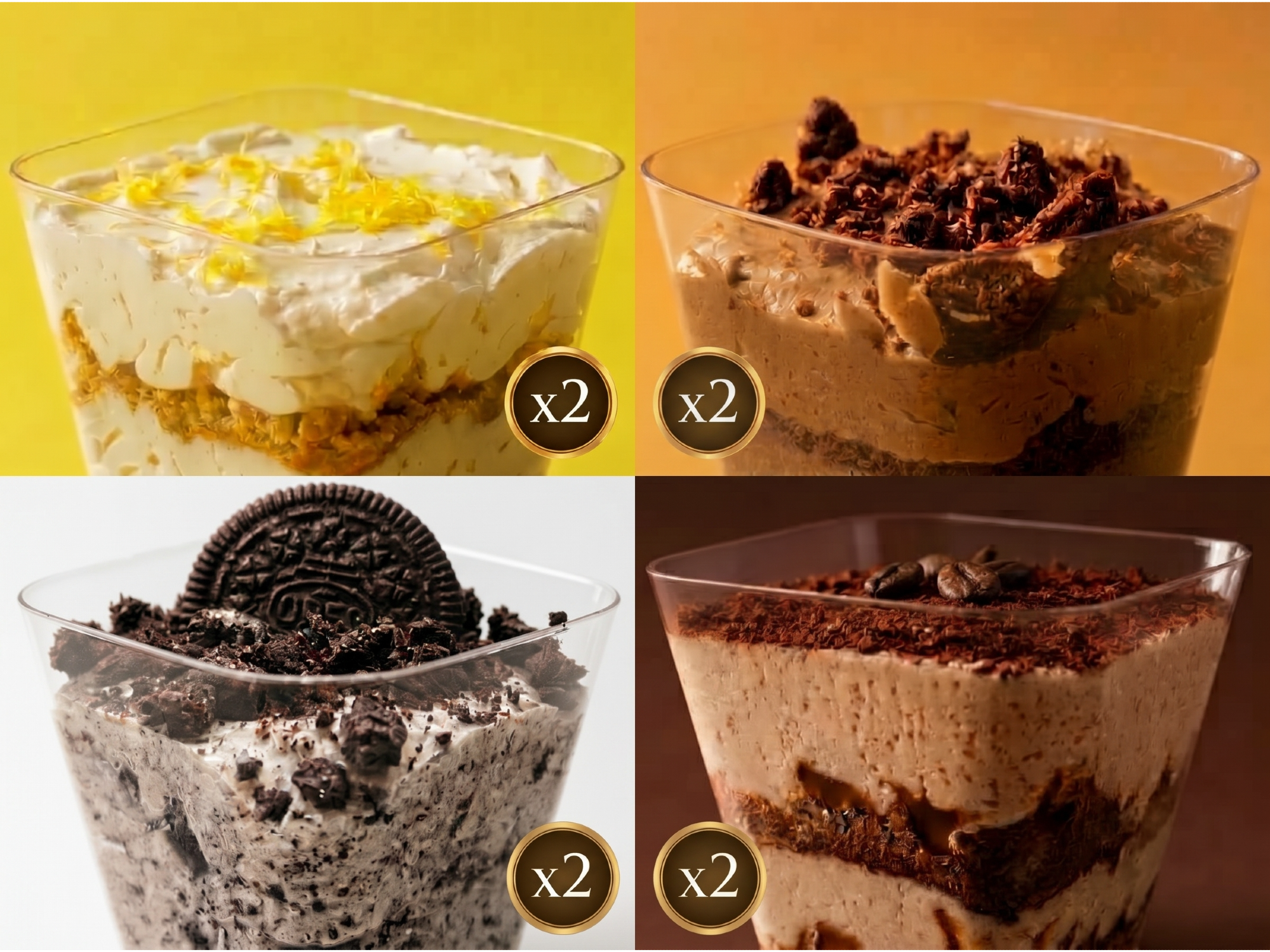 Dos De Cada | 2 Lemon + 2 Choco + 2 Oreo + 2 Moka