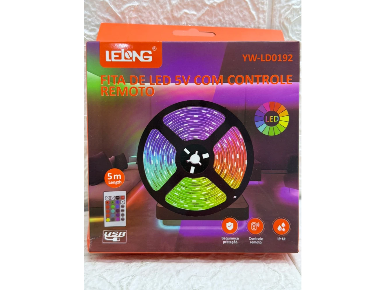 CINTA LED 5V C/ CONTROL REMOTO - LELONG - YW-LD0192