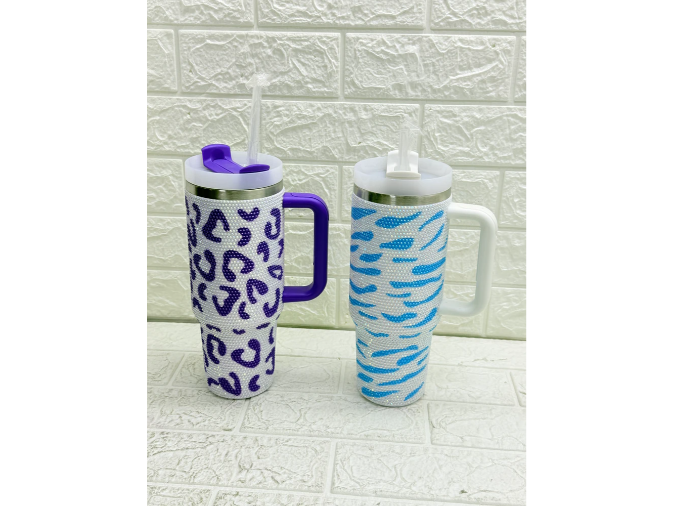 VASO QUENCHER STRASS ANIMAL PRINT - LELONG - WD-T056