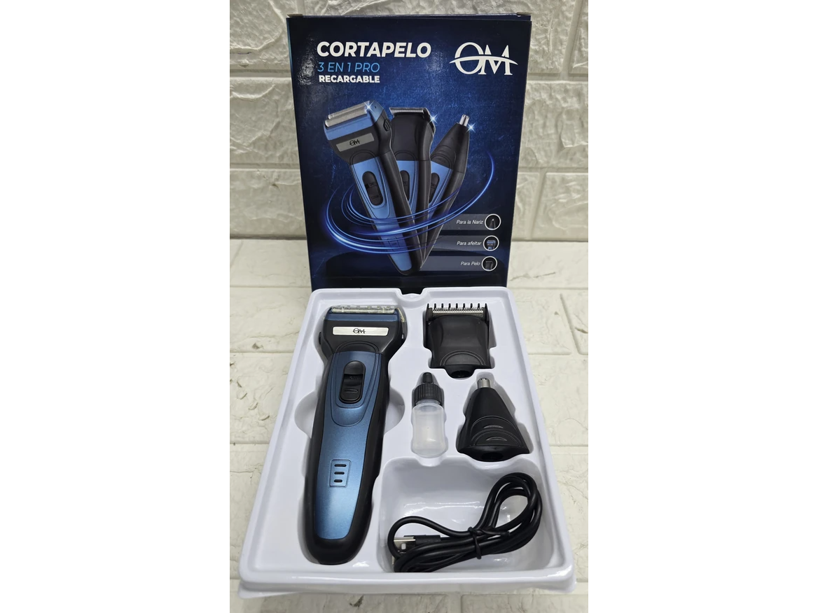 AFEITADORA CORTAPELO 3 EN 1 OM