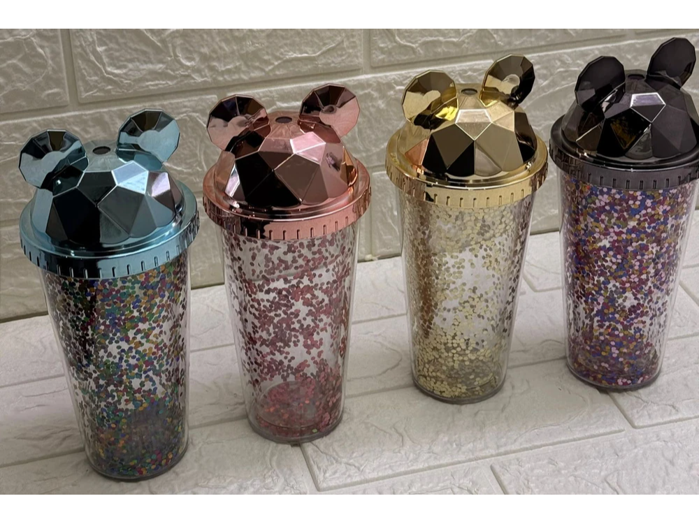 VASO FRAPPE ACRILICO C/ OREJAS MICKEY - LELONG - PC-0100 / WD-S011