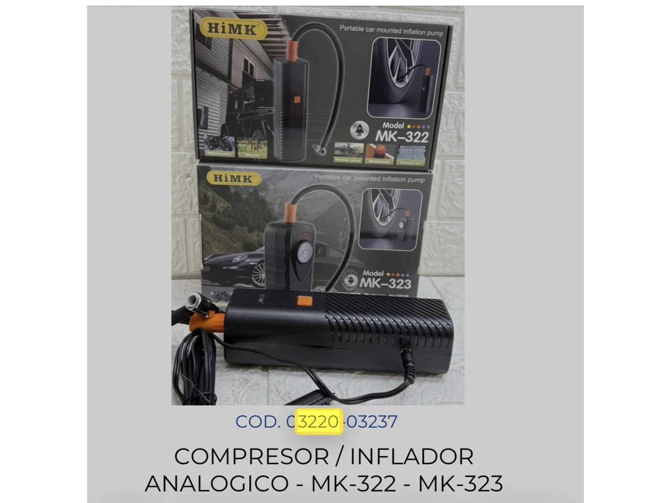 COMPRESOR / INFLADOR ANALOGICO - HIMK - MK-322