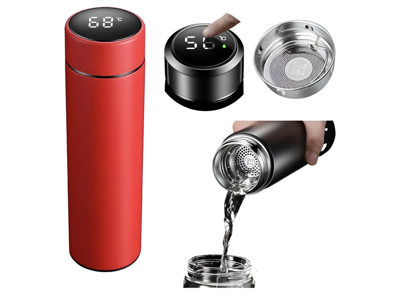 Categorías botella con Pantalla y filtro