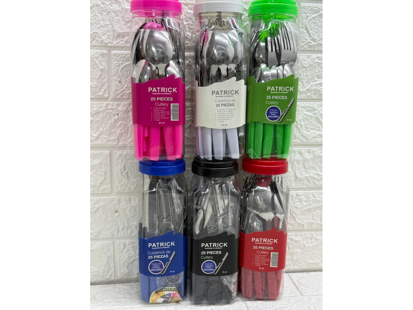 CUBIERTOS PATRICK 25 piezas