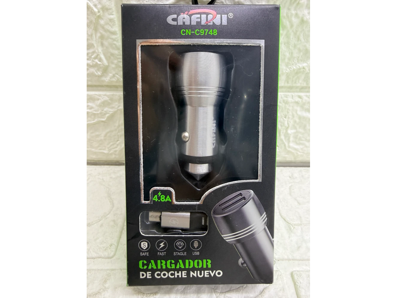 Cargador auto CAFINI doble