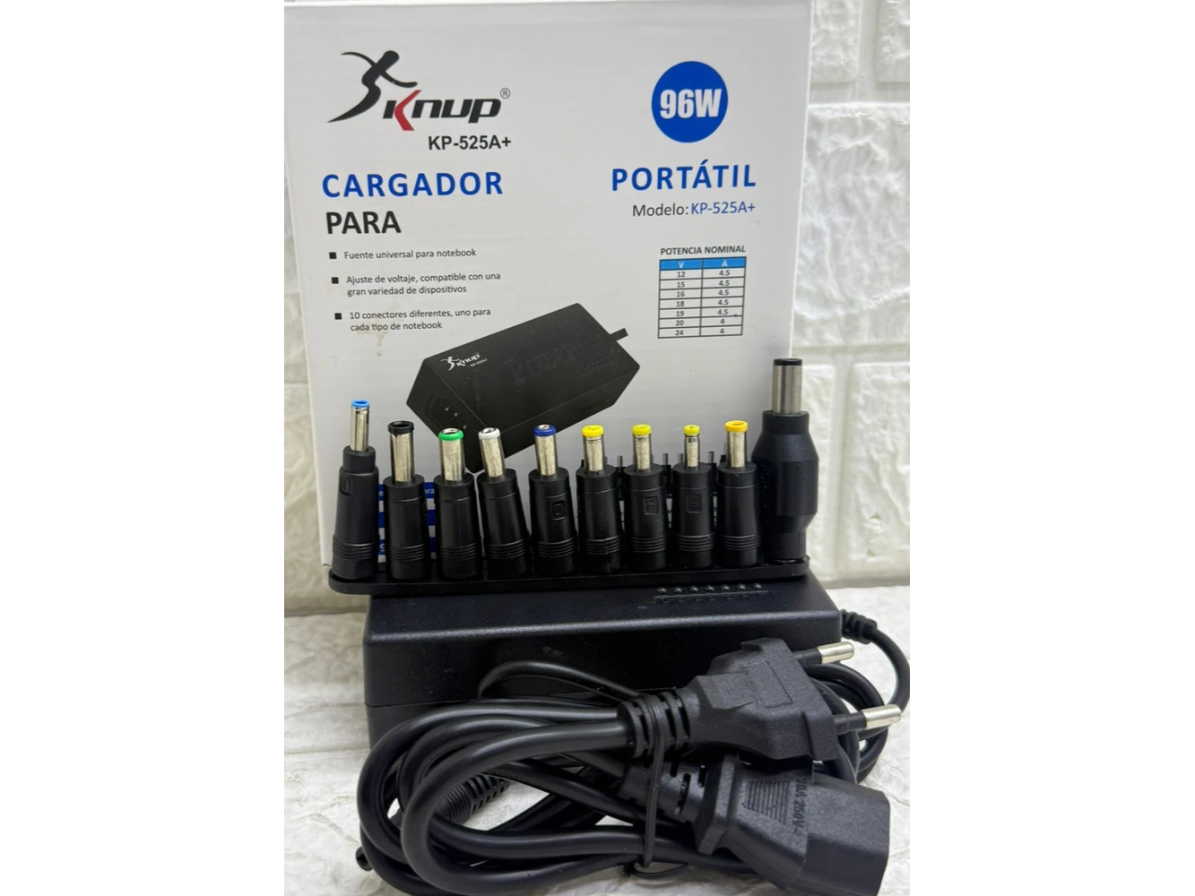 Cargador notebook multi pin
