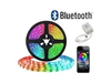 CINTA LED 5V 5MTS C/ CONTROL POR SONIDO - BLUETOOTH Y CONTROL REMOTO - LELONG - YW-LD0193