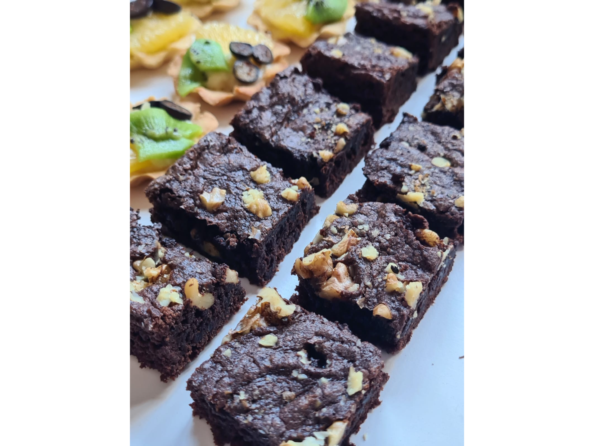 Cuadraditos Brownie y Nuez