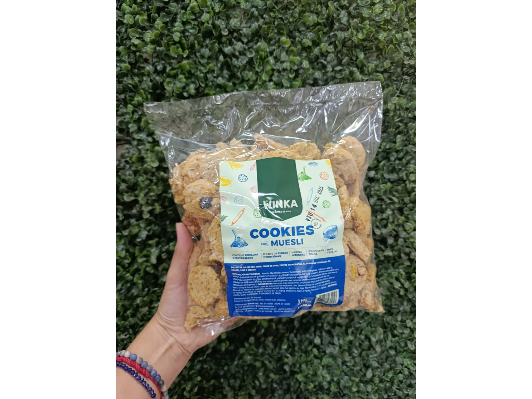 COOKIES INTEGRALES MUESLI X 1KG