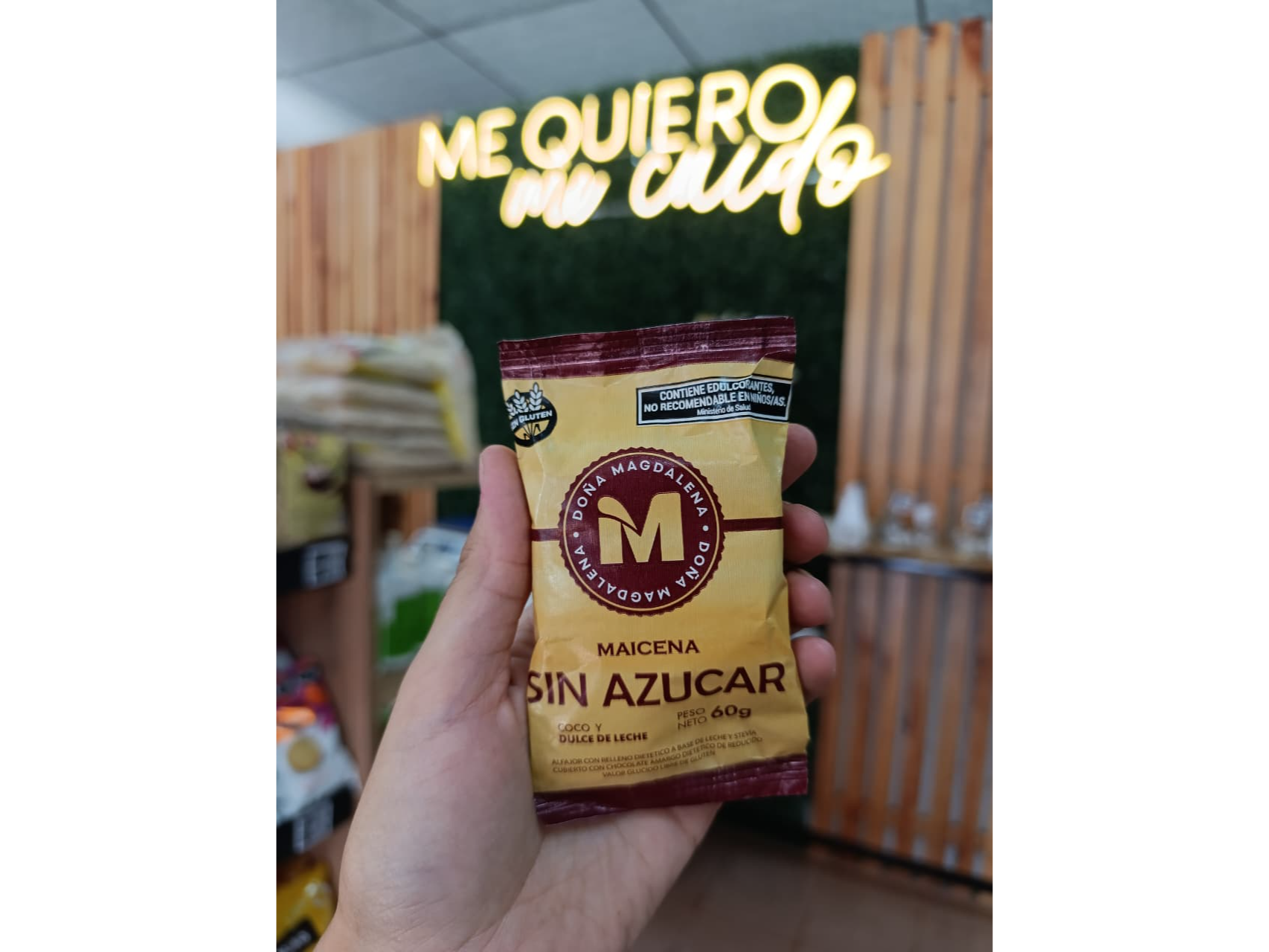 ALFAJOR DE MAICENA SIN AZÚCAR YSIN TACC.