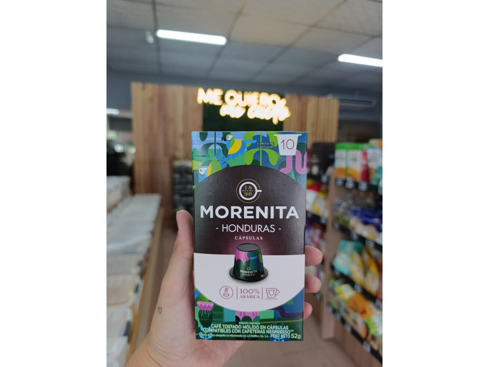 CAFE MORENITA CAPSULAS HONDURAS X 10