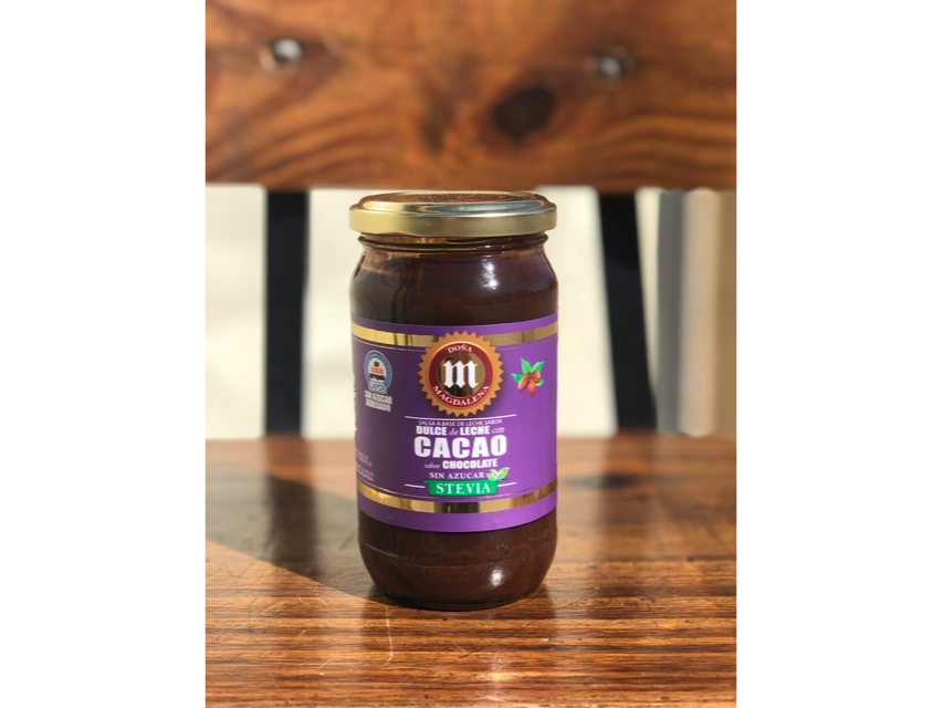 DULCE DE LECHE CON CHOCOLATE SIN AZÚCAR CON STEVIA X 400 GR