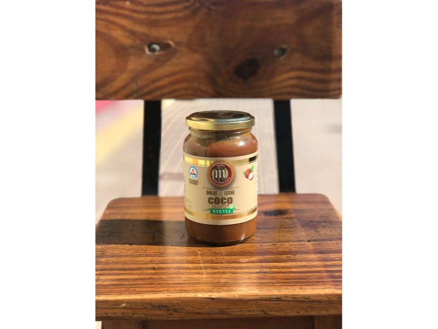 DULCE DE LECHE CON COCO SIN AZÚCAR CON STEVIA X 400 GR