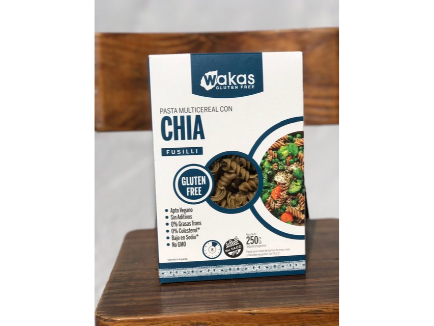 PASTA MULTICEREAL CON CHIA FUSILLI X 250 GR