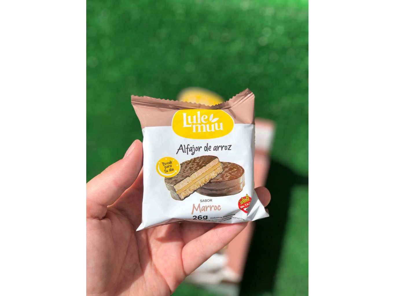 ALFAJOR LULE MUU MARROC Y CHOCO NEGRO