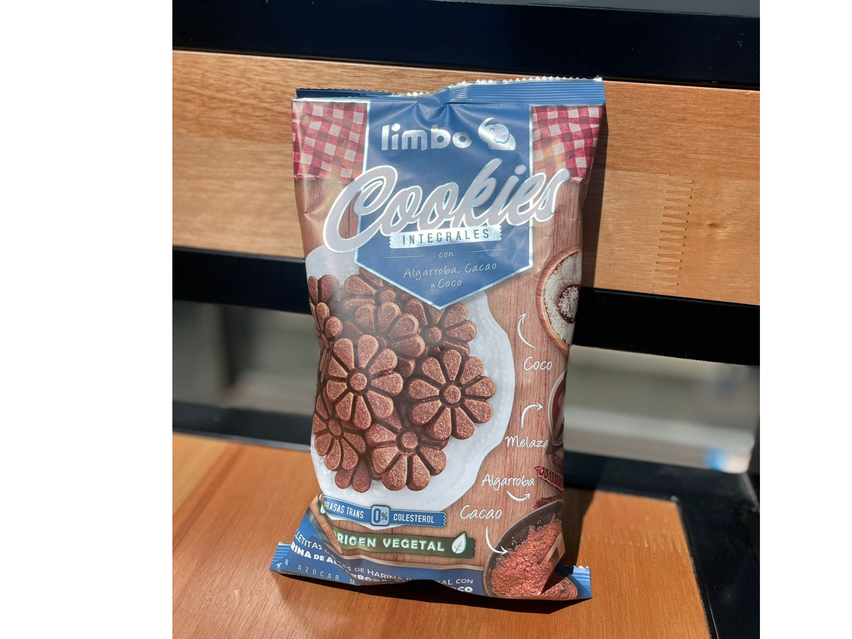 GALLETA INTEGRAL LIMBO ALGARROBA, CACAO Y COCO