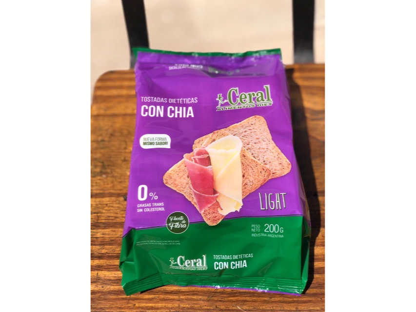 TOSTADA DIET CHIA
