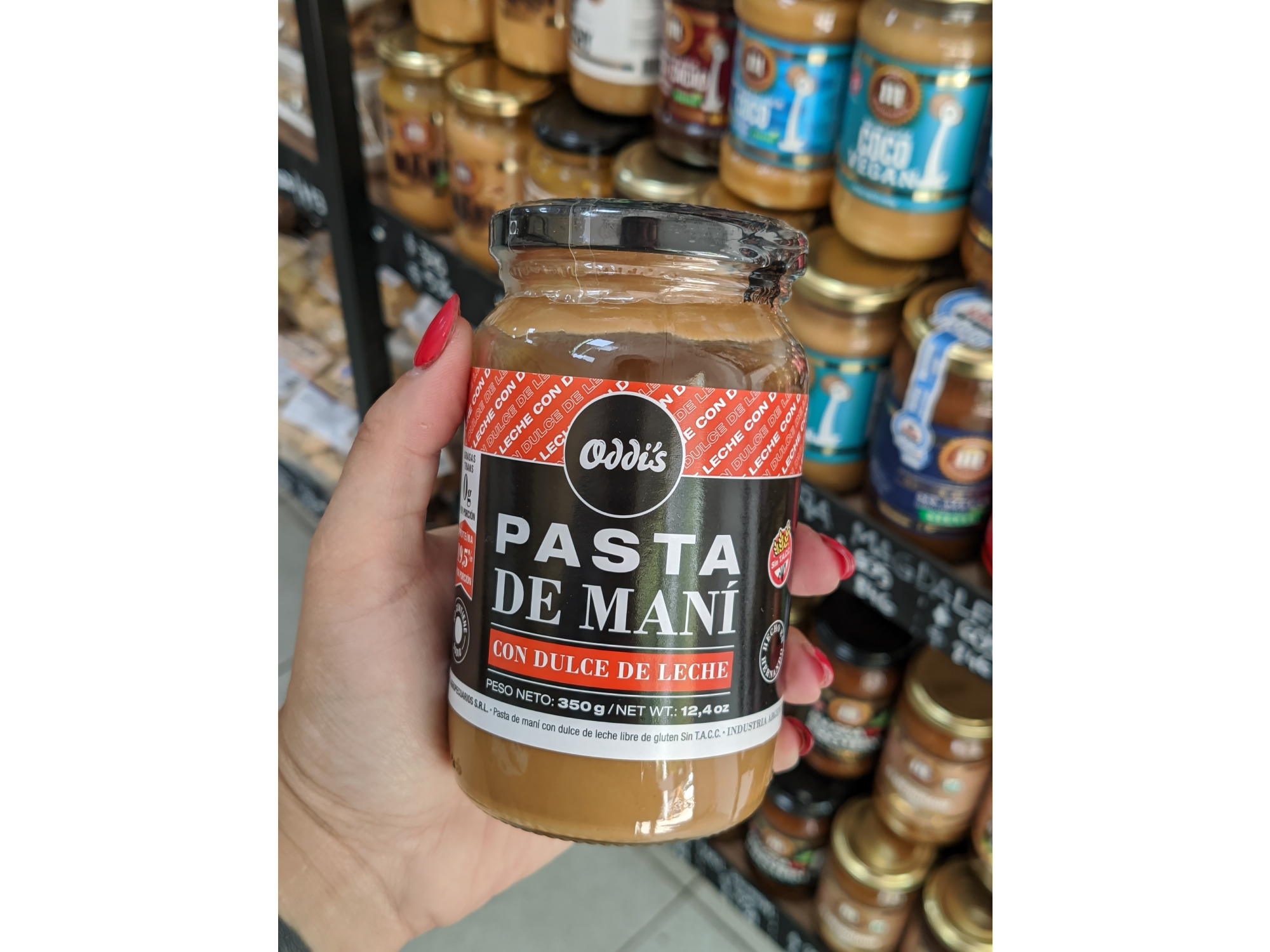 PASTA DE MANÍ CON DULCE DE LECHE