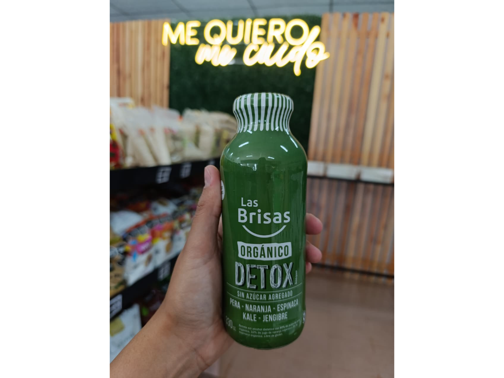 DETOX ORGÁNICO DE ESPINACA SIN AZUCAR X 330 CC.