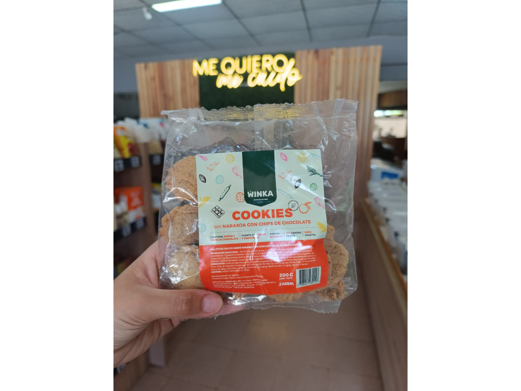 COOKIES NARANJA Y CHOCOLATE X 200GR