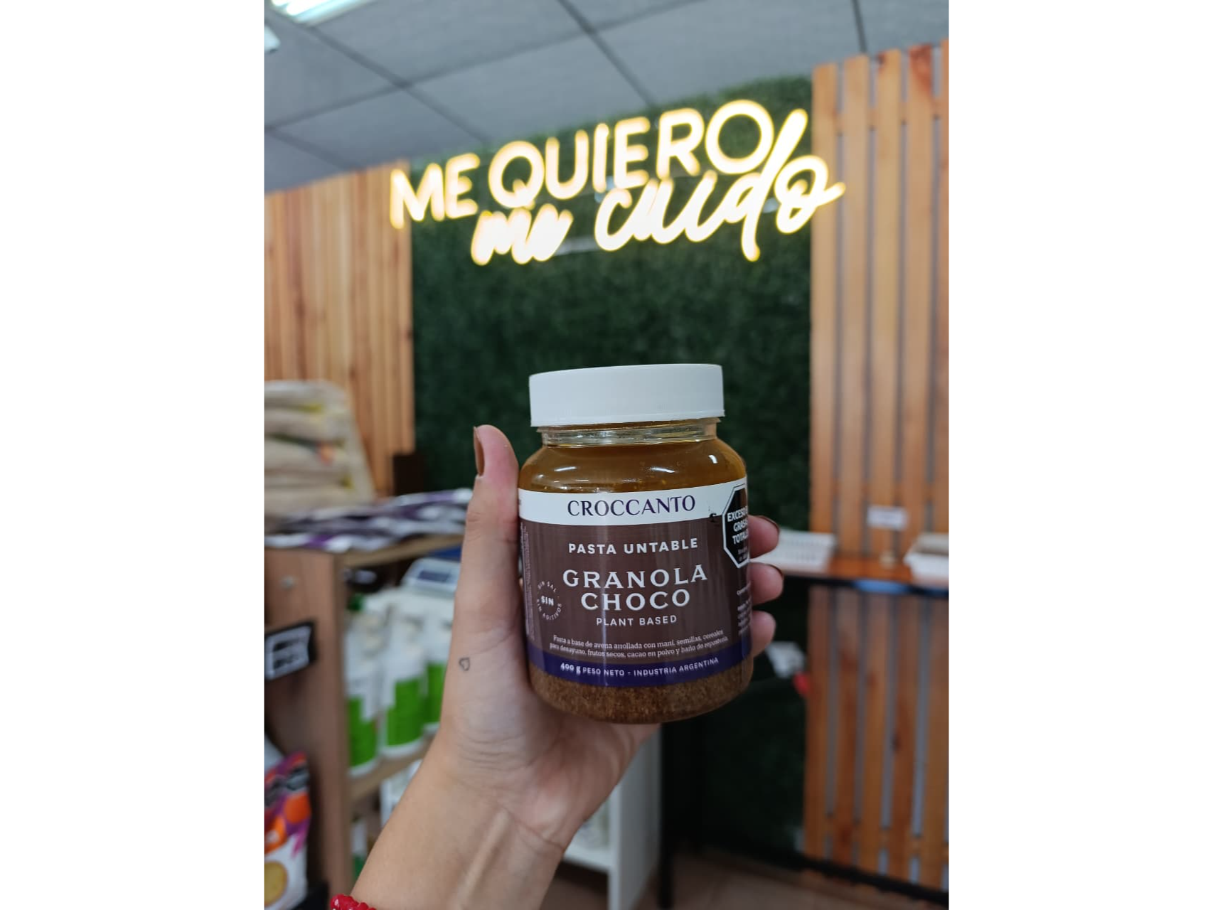 PASTA UNTABLE DE GRANOLAS "CROCCANTO" CHOCO X400GR.