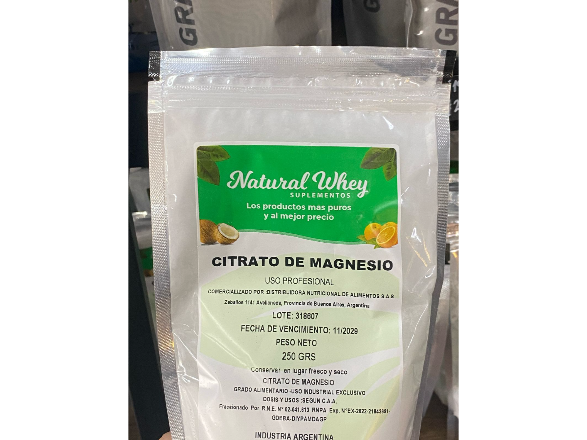 CITRATO DE MAGNESIO X 250GR