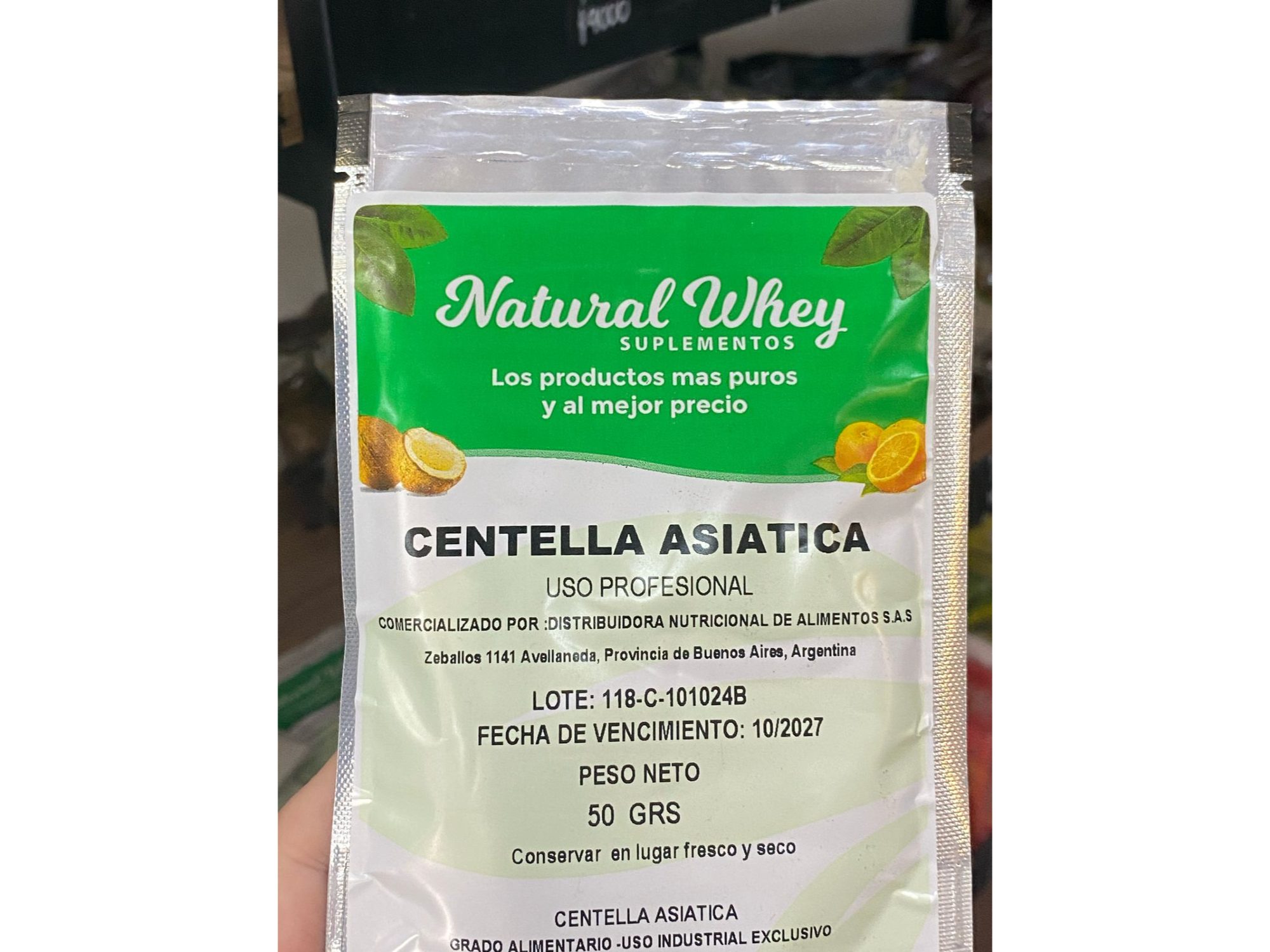 CENTELLA ASIATICA PURAX50GR