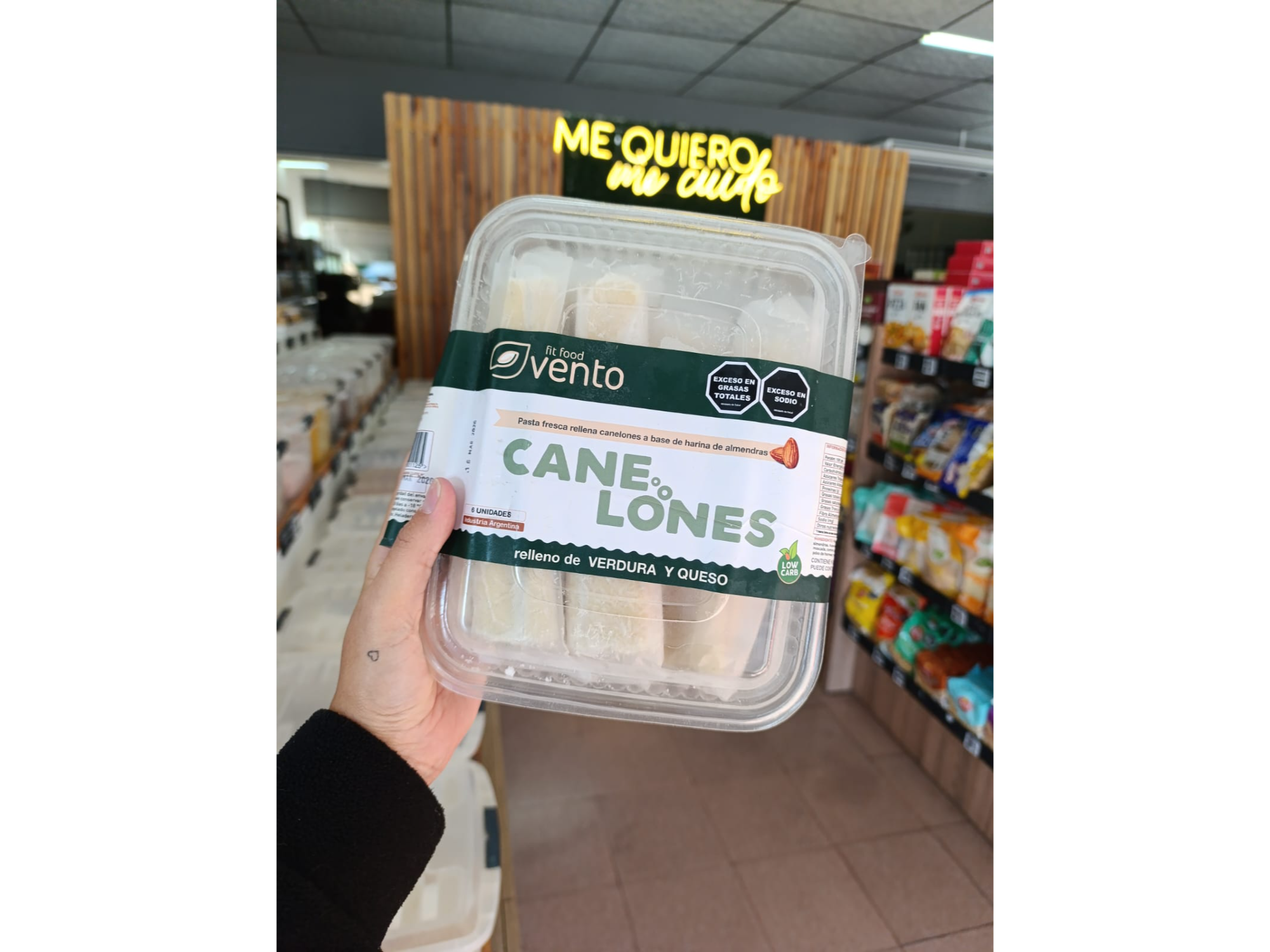 CANELONES KETO DE VERDURA Y QUESO X6UNID